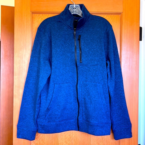 Excellent Condition Men’s Banana Republic Navy Full Zip-up Sweater (Large) - Picture 1 of 5